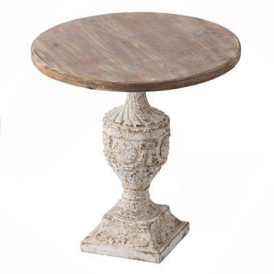 30X31" Antique Round Wood Table