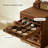 Black Walnut Solid Wood Display Cabinet