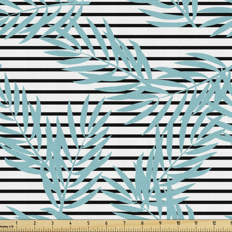 Chardonnae Botanical Leaves Background Hawaiian Multi-Purpose Fabric