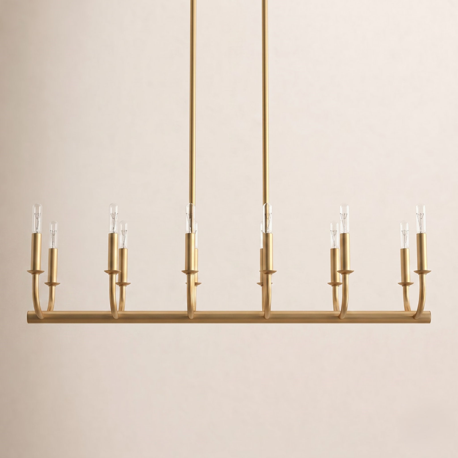 Gilmour Dimmable Stainless Steel 12-Light Pendant, Gold