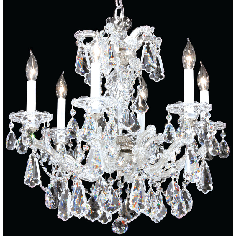 Maria Theresa Royal 6 - Light Chandelier, Gold Lustre, Swarovski Strass