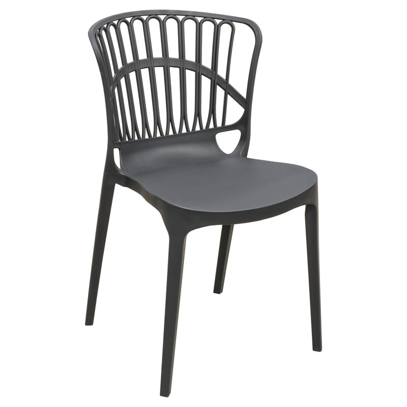 Soderquist Armless Stacking Chair, Black