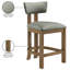 Tabouret de comptoir rembourré en cuir Phalan-428842823-428842838