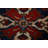 Navy Blue Geometric Kazak Vegetable Dye Rug