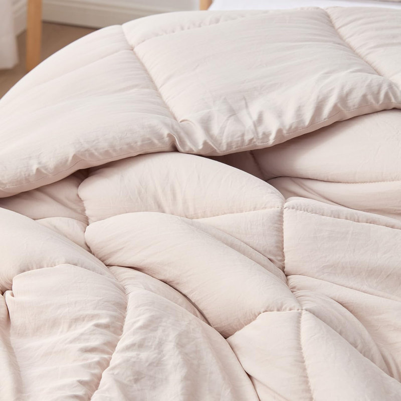 Ensemble d'édredon surdimensionné Coma, Édredon pour lit simple TG + 1 taie décorative, Gris
