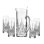 Dublin Crystal 6 Piece Pitcher 34oz & Tom Collins Glass 12oz Set