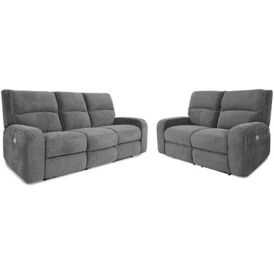 Polla Power Reclining Sofa And Loveseat