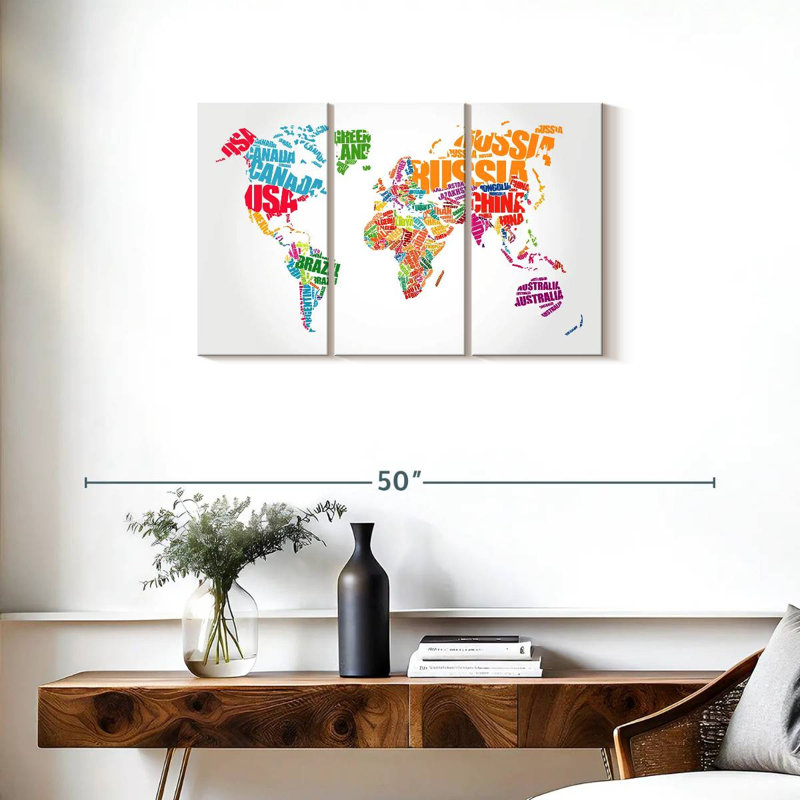Carte du monde Aliaz, H 20 po x l 33 po
