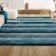 Angeal Gradient Ticking Striped Blue/Navy Rug
