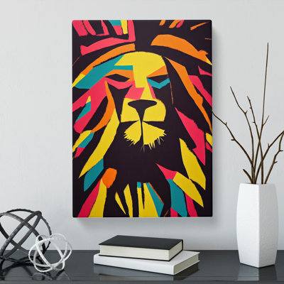 Lion Abstract Vol.1 - Wrapped Canvas