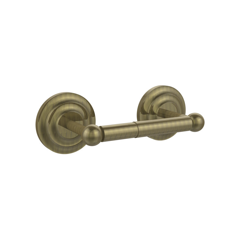 Porte-papier 2 poteaux fixé au mur Gober, Laiton antique