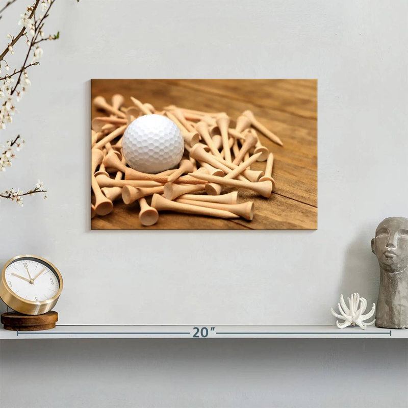 Senne Golf Ball And Tees, 8" H x 12" W