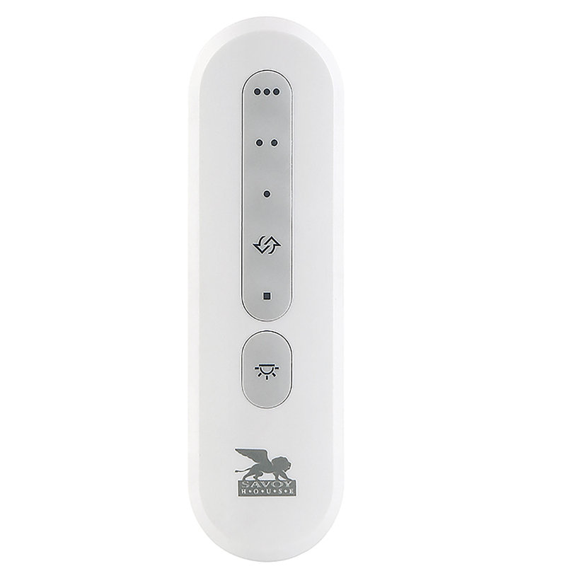 Télécommande universelle Savoy House pour moteur à courant alternatif en blanc, Nickel satiné
