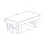 Table basse 42 po