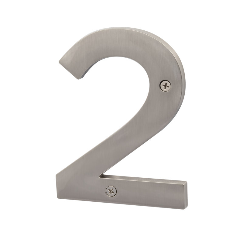 Zinc House Number 5 ", Nickel satiné, 2