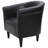 Liam Faux Leather Barrel Chair-1497373630