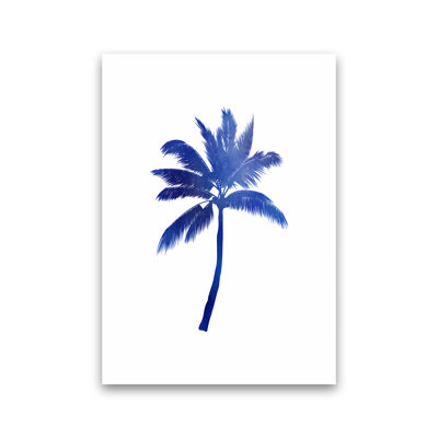 Blue Palm Tree - Print