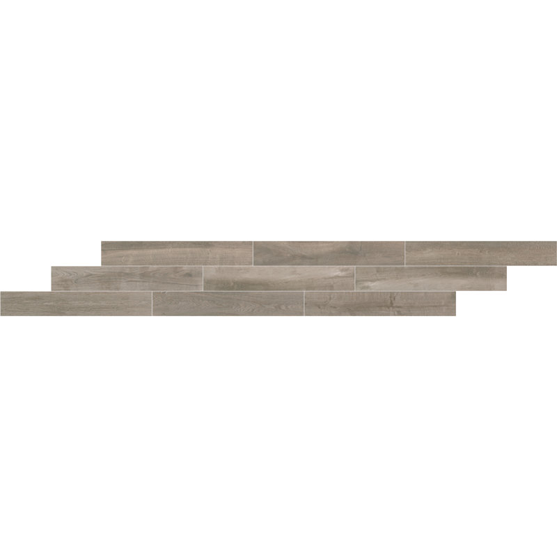 Daltile Core Fundamentals Platinum 6 x 36 Porcelain Floor Tile (9 PC Per Carton) (13.05 SQFT Per Carton) , Gray Brown