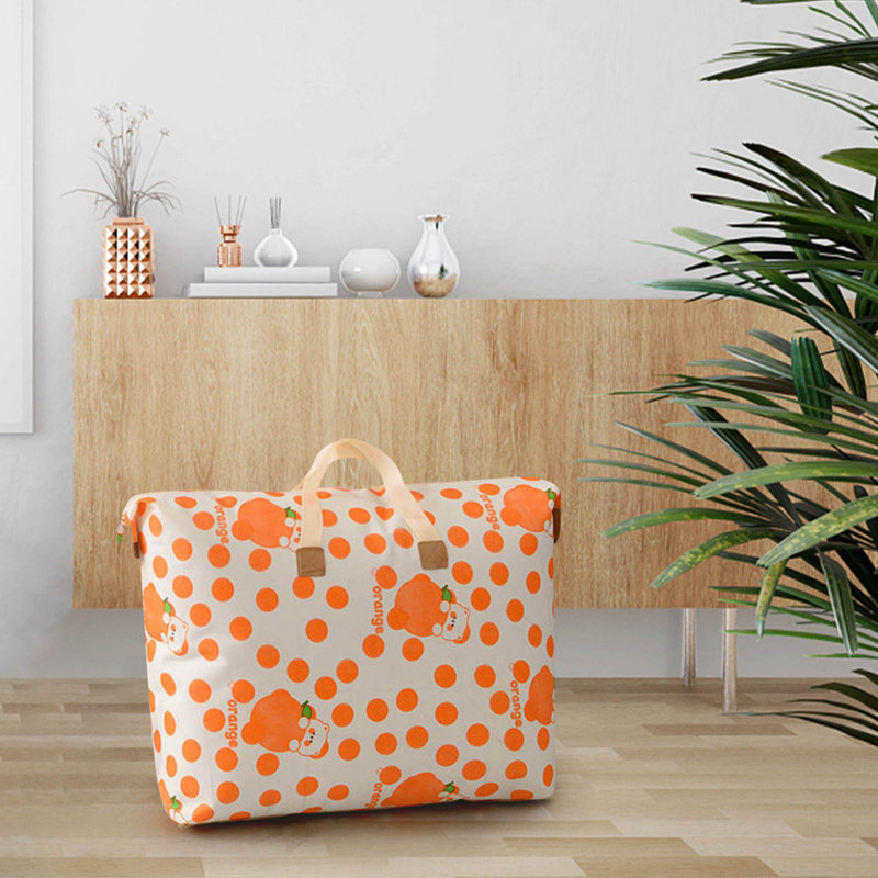 Largecapacity Storage Bag With Handle Largecapacity Storage Bag Foldable Storage Bucket For Quilt Blanket