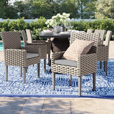 Rockport Patio Dining Armchair with Cushion -  Sol 72 Outdoorâ¢, TKC297b-DC-C-GREY