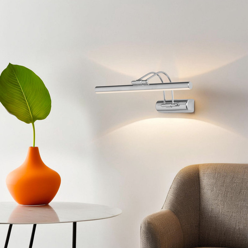 Lampe murale, Argent argent, H 10 po x l 14 po x P 8 po