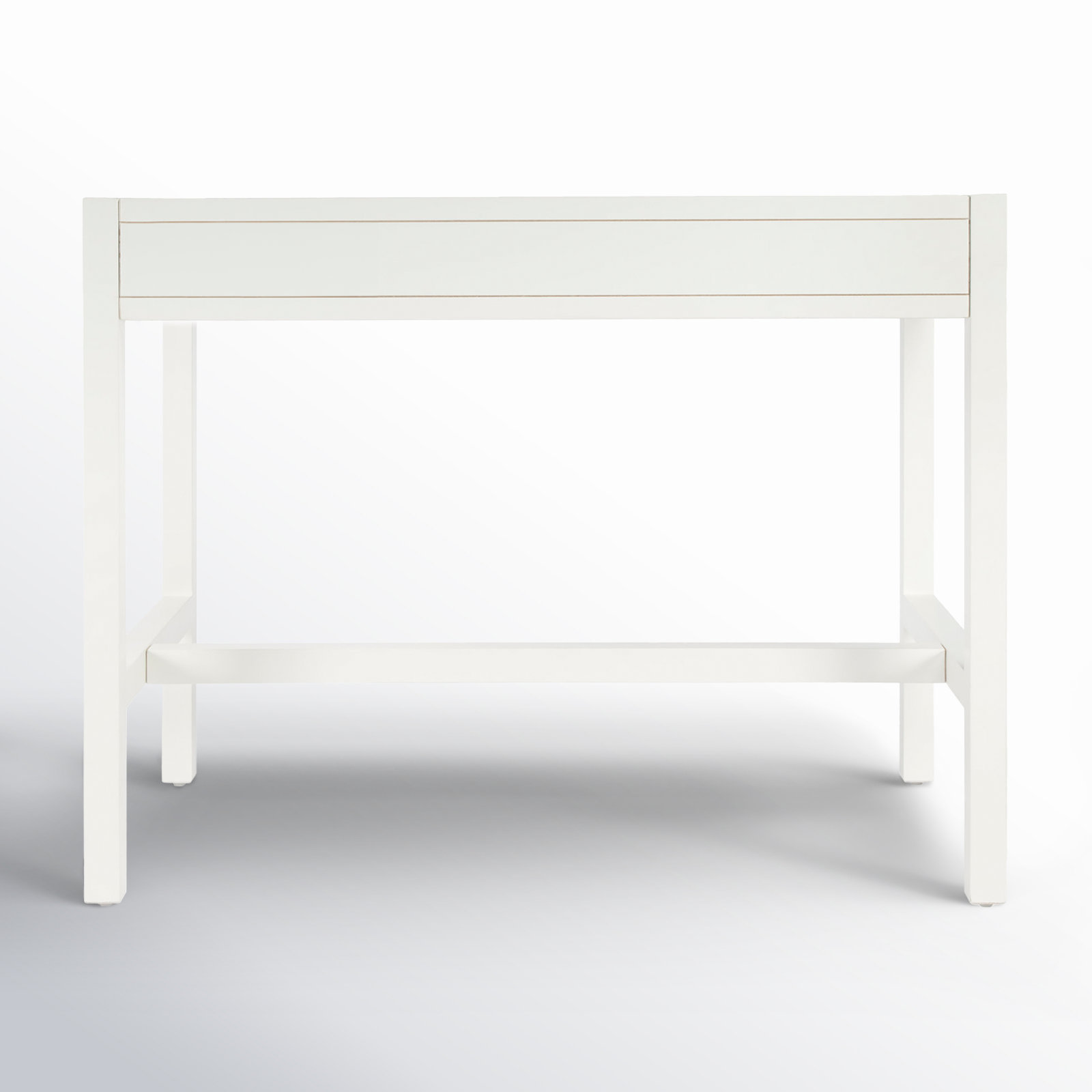 Elin 40" Acacia Writing Desk, White