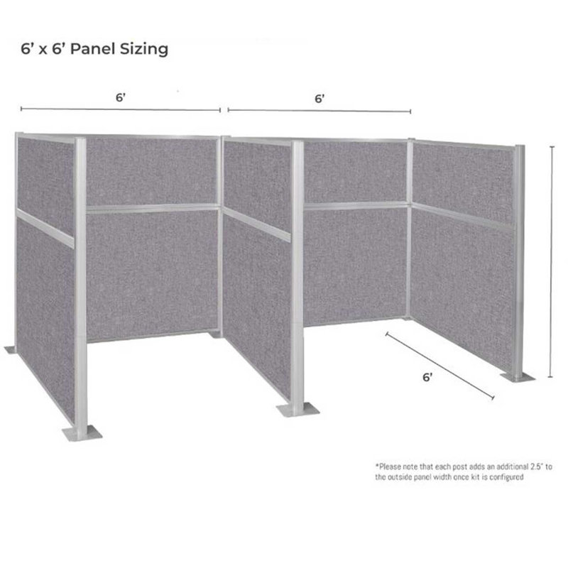 Panneau de configuration pré-configuré - armoire en forme de W, gris