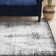 Tapis abstrait gris foncé Brandt