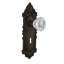 Victorian Plate with Decorative Keyhole and Crystal Door Knob-485019059