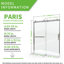 Porte de douche coulissante double sans cadre avec verre transparent Helius-88301484