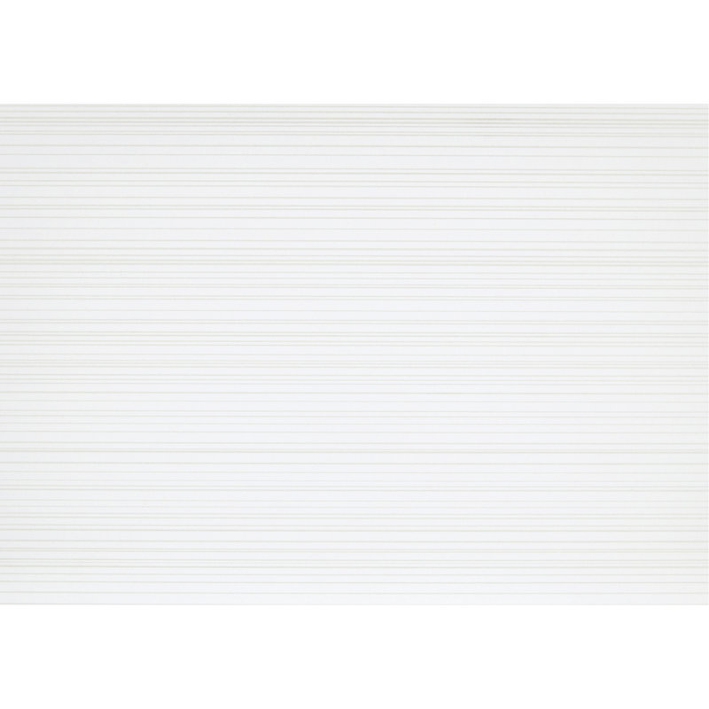 Lit très grand moderne blanc avec structure en bois d'ingénierie aspect grain et lignes noires, Très grand lit