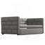 Twin Size Daybed With Trundle, Upholstered Daybed With Padded Back, Grey