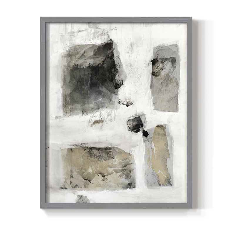 A Simple Love I V30 Framed Print - Solid Wood, Gray, 30" H x 24" W