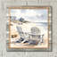  «Cape Cod Adirondack Chairs» par Nicole DeCamp, art mural en verre acrylique, 12 po x 12 po