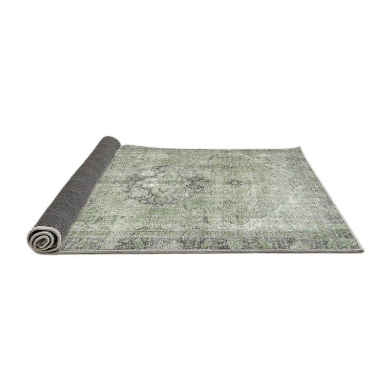 Tapis gris/beige traditionnel Tibay, Rond 5 pi