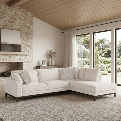Canapé modulaire 2 pièces en chenille Briony