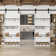 Manufactured Wood Bookshelf Style Barn Door Primed with Mounting Hardware Kit