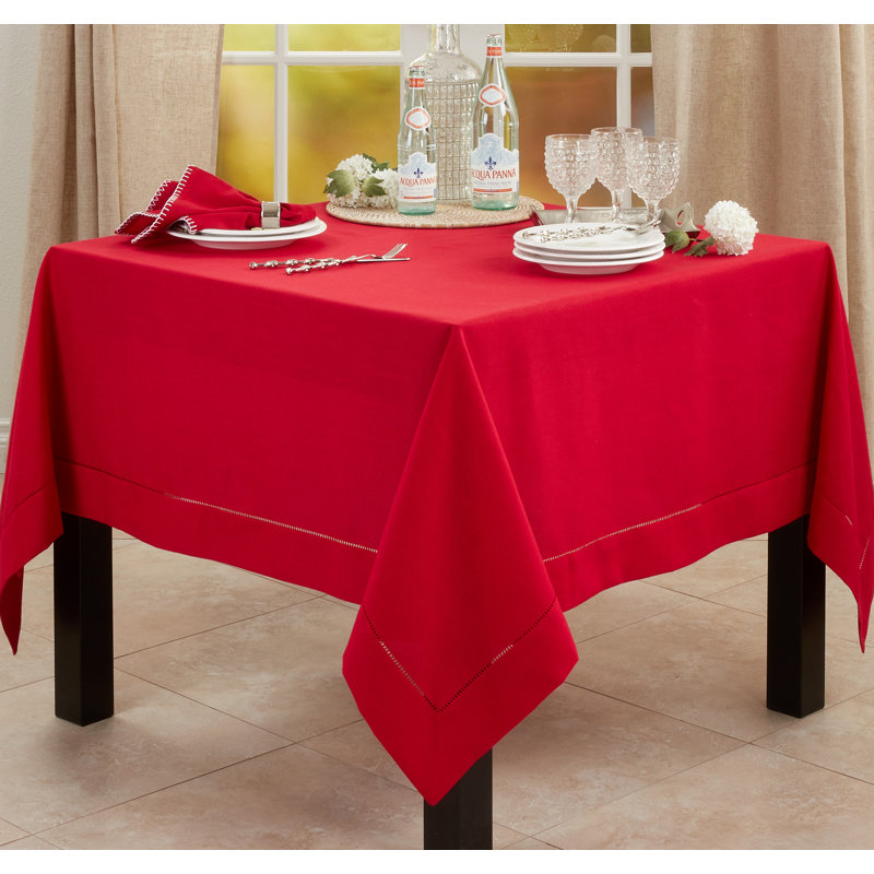 Rochester Polyester Tablecloth, Red, 60" Square