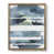 Toile avec cadre noyer
