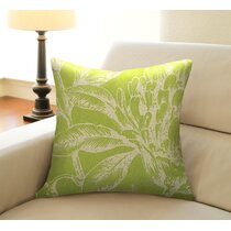 Thai Garden Green Leaf Throw Pillow 12x20 - Pillow Decor