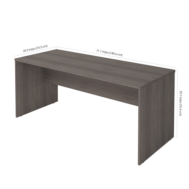 Opsincs Writing Desk, Bark Gray