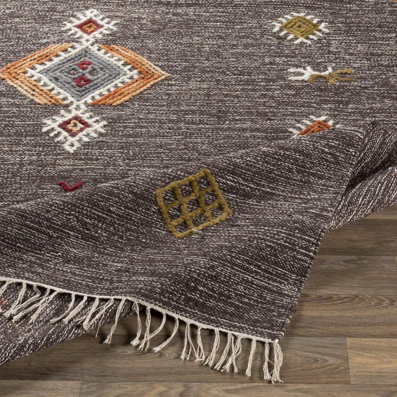 Cotton Southwestern Indoor Rug, Rectangle 2' x 3'