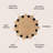Adwin Two-Tone Jute Hippy Circle Natural/Black Rug-1262017185