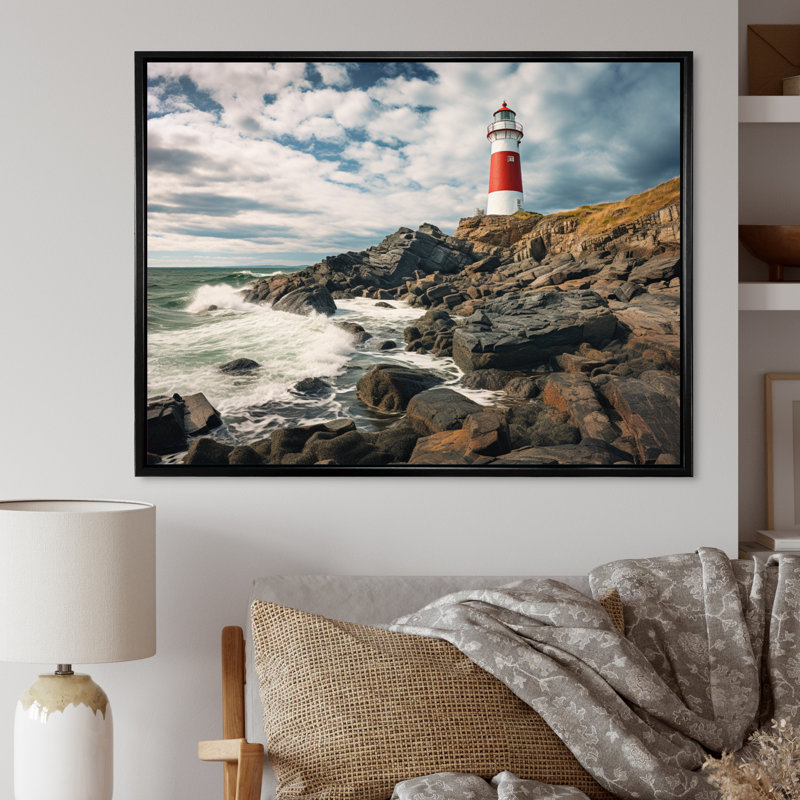 Phare de l'est du Canada II, Noir, H 12 po x l 20 po x P 1 po