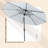 108 " W Octagonal Tilt Market Umbrella with Crank Lift-388888611