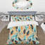Ensemble de housse de couette éclectique jaune et bleu Boho-343564215