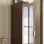Vitrines en bois massif et verre foncé