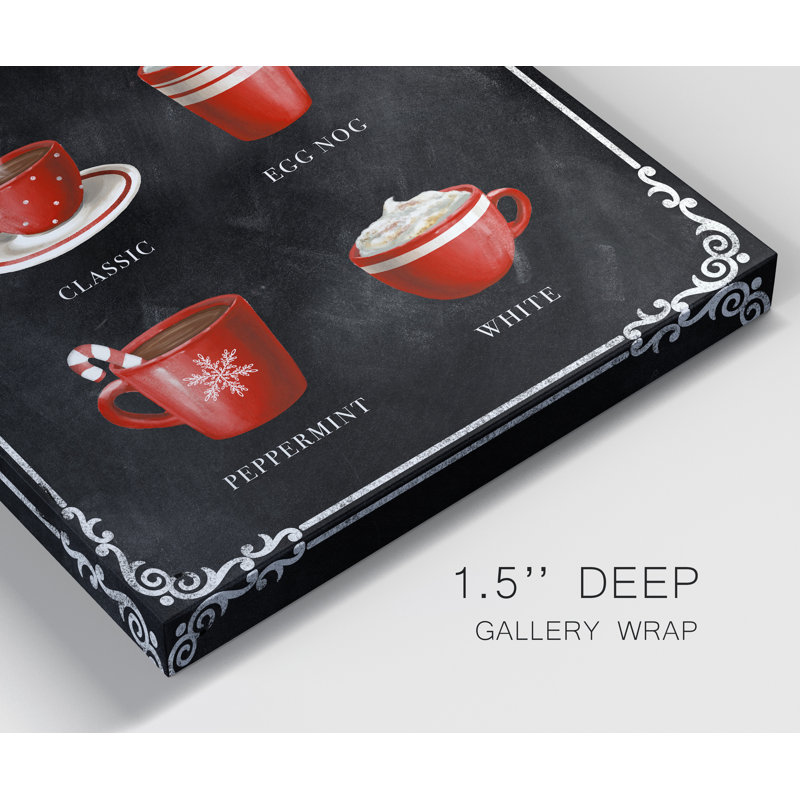 «Hot Cocoa» par Conrad Knutsen, reproduction d'art textuel sur toile tendue, H 48 po x l 36 po x P 1 po