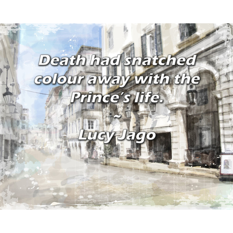Toile tendue de la galerie Trinx par Lucy Jago: «La mort a arraché la couleur à celle du Prince