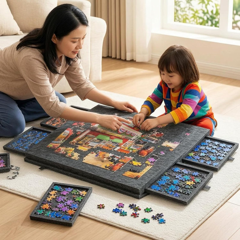 Houshery 53cm L Game Table, Grey